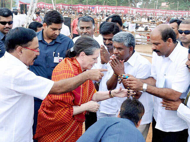 Photo - Sonia attacks BJP