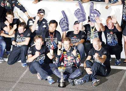 Sebastian Vettel wins 2nd F1 title