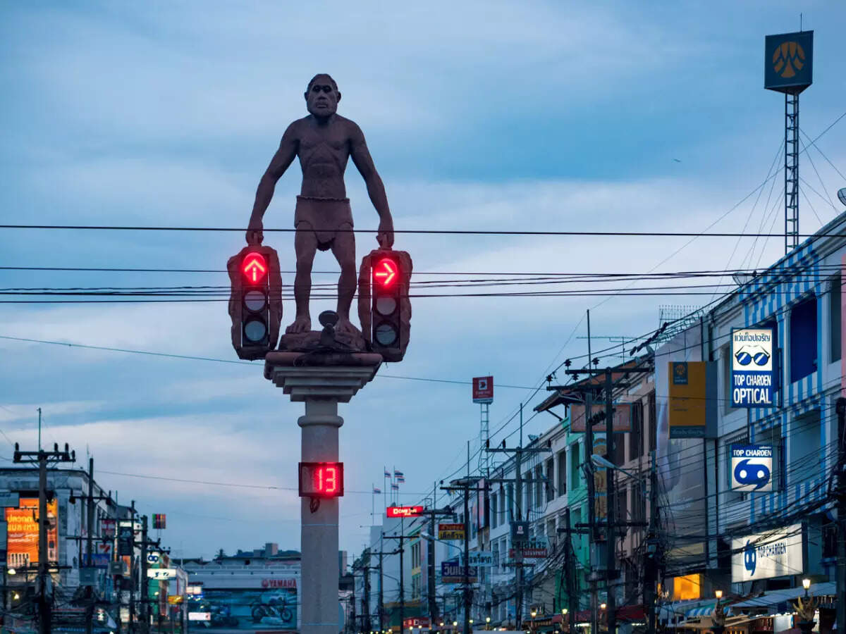Neanderthal traffic lights in Krabi