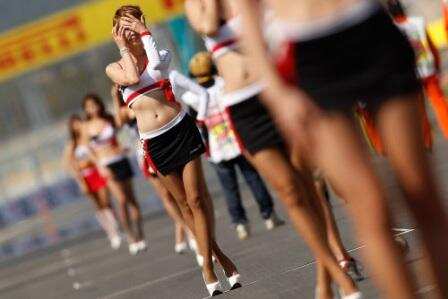 Grid girls at Korean F1 Grand Prix