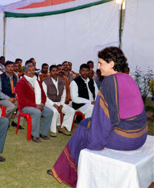 Priyanka on UP poll trail