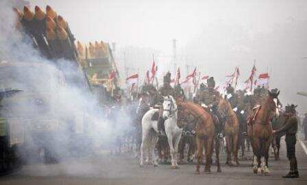 Republic Day parade rehearsal