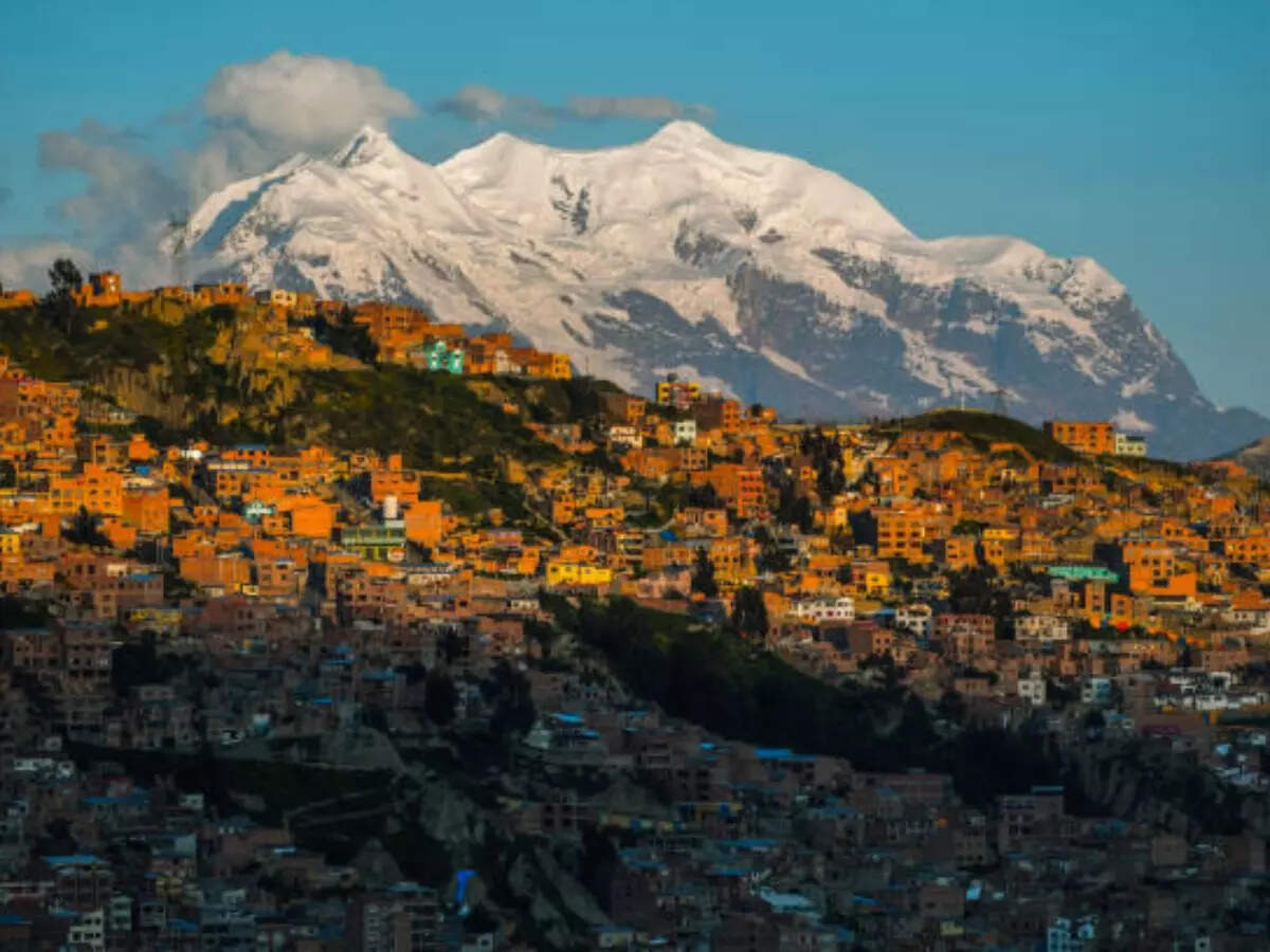 La Paz city in Bolivia
