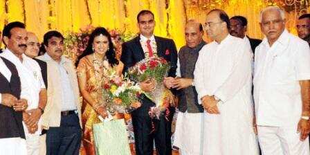 BJP bigwigs attend BSY granddaughter's wedding