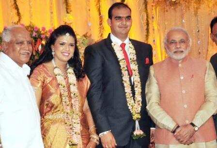 BJP bigwigs attend BSY granddaughter's wedding