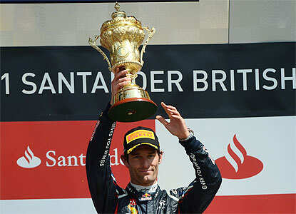 Mark Webber wins British Grand Prix