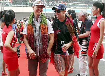 Grid Parade at Formula One Indian Grand Prix
