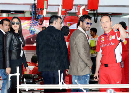 Celebrities @ Indian Grand Prix