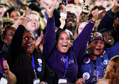 US celebrates Obama's win