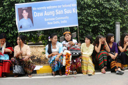 Aung San Suu Kyi in India