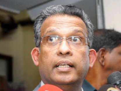 Protest against Sri Lankan president's India visit