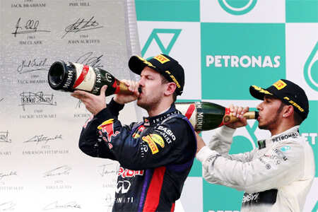 Sebastian Vettel wins Malaysian Grand Prix