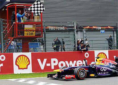 Sebastian Vettel wins Belgian Grand Prix