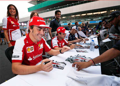 Autograph Session @ Buddh International Circuit