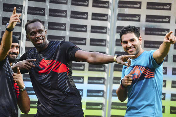 When Bolt beats Yuvraj in cricket