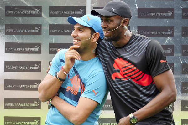When Bolt beats Yuvraj in cricket