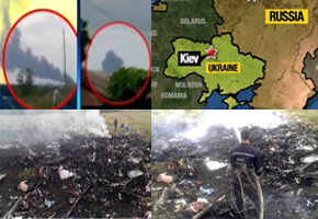 Malaysia Airlines plane with 295 on board crashes in Ukraine near Russian border