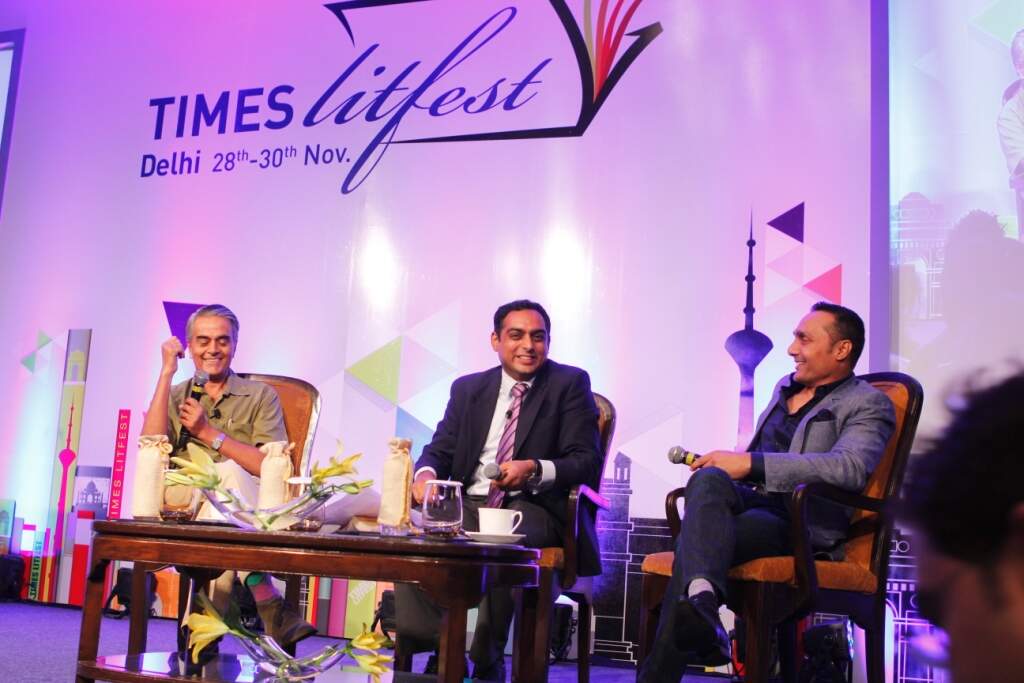 Upamanyu and Rahul in conversation with Nalin