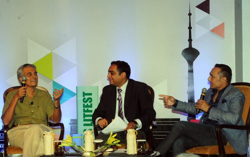 Upamanyu and Rahul in conversation with Nalin