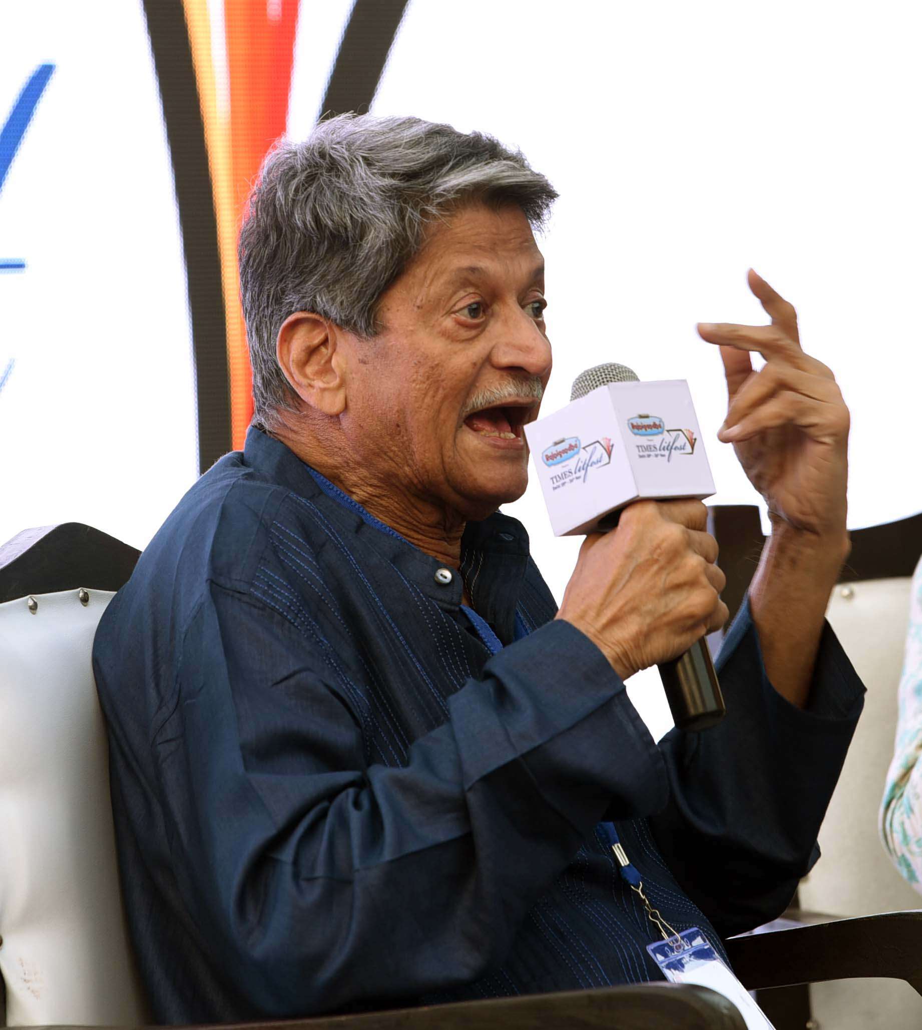 Kiran Nagarkar at Times Litfest Delhi 2017