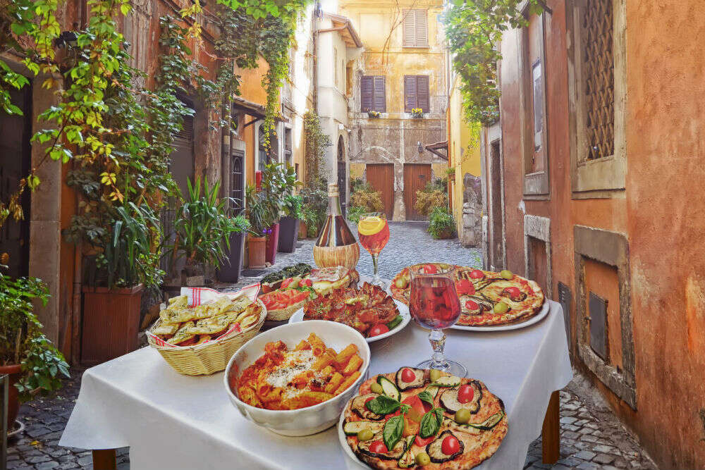 Pizza arrangement