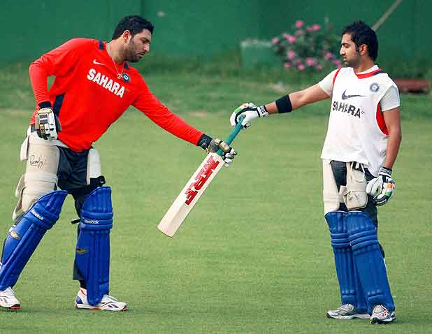 Indian team's practice session