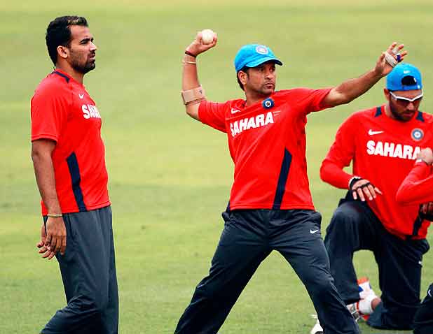 Indian team's practice session
