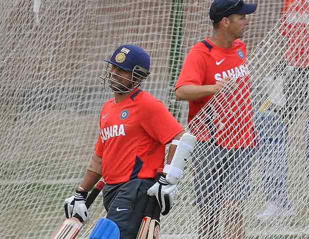 Indian team's practice session