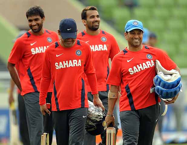 Indian team's practice session