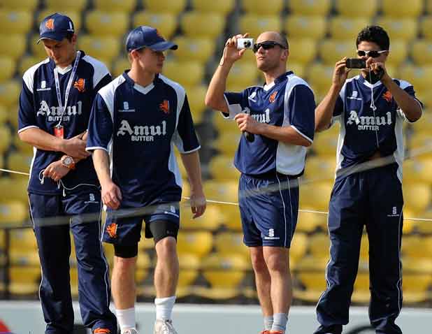 England-Netherlands practice session