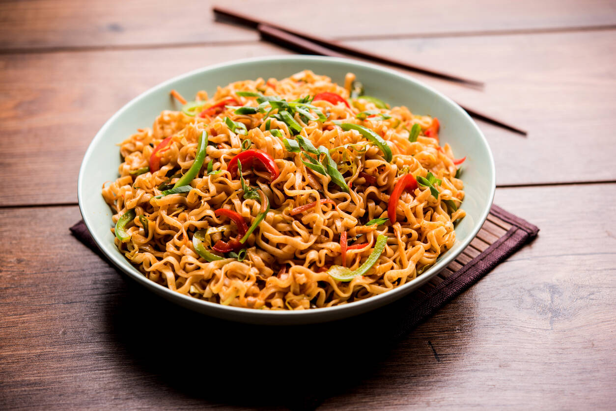 dry noodles