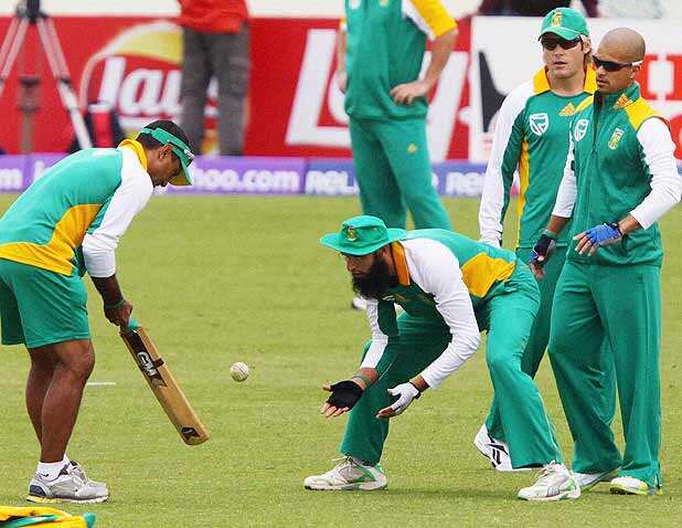 South Africa-Netherlands practice session