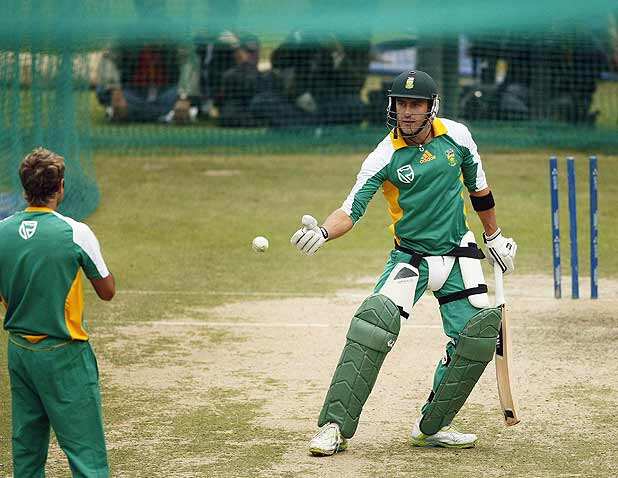 South Africa-Netherlands practice session