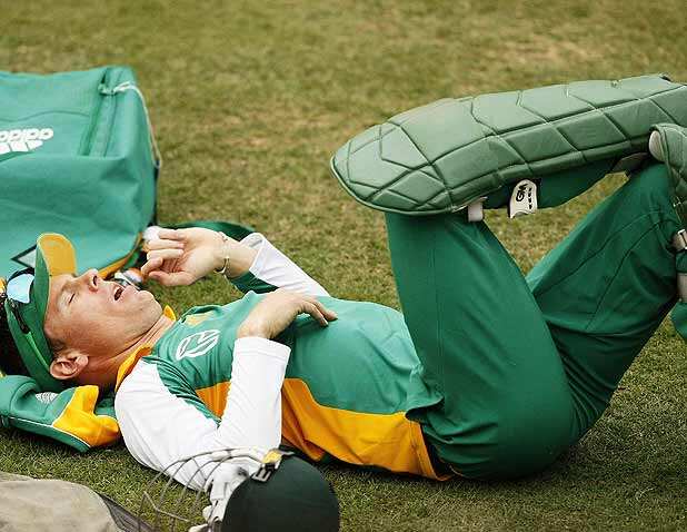 South Africa-Netherlands practice session