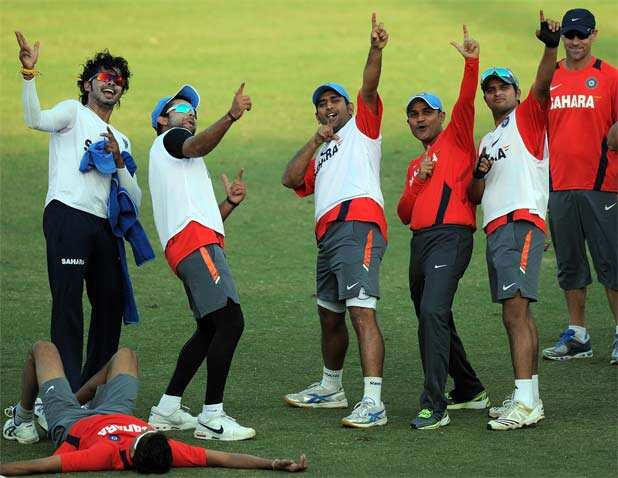 India-Netherlands practice session