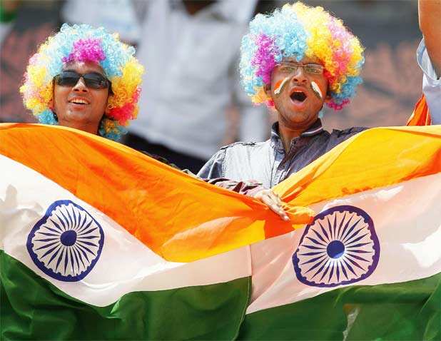 Colourful fans in Orange city