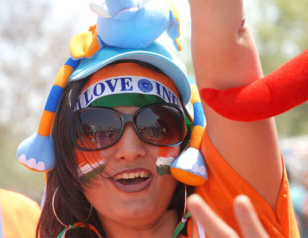 Colourful fans in Orange city