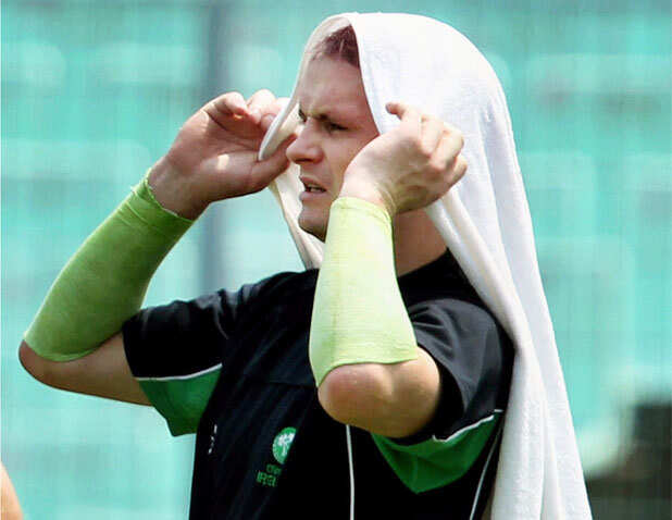 Ireland-Netherlands practice session