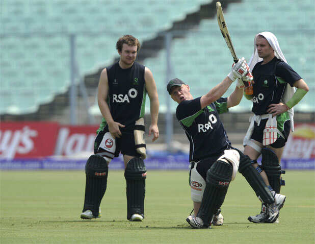 Ireland-Netherlands practice session
