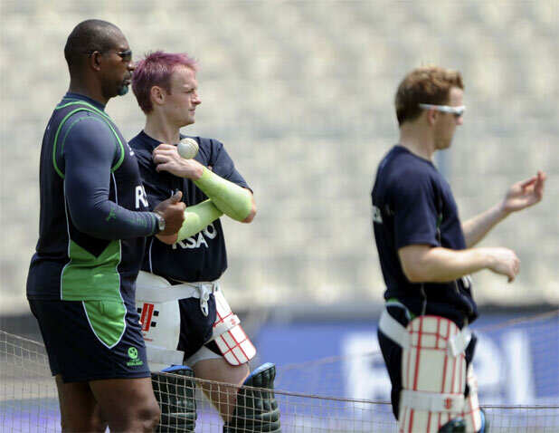 Ireland-Netherlands practice session
