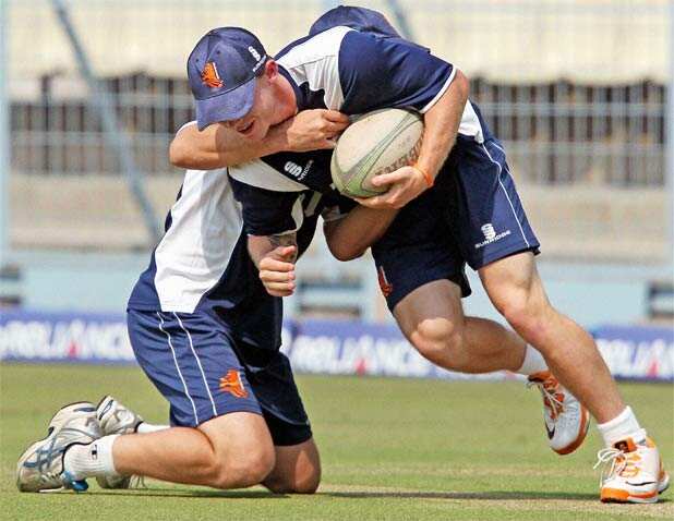 Ireland-Netherlands practice session