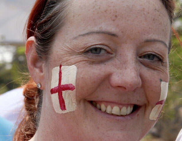 Flags and faces at World Cup