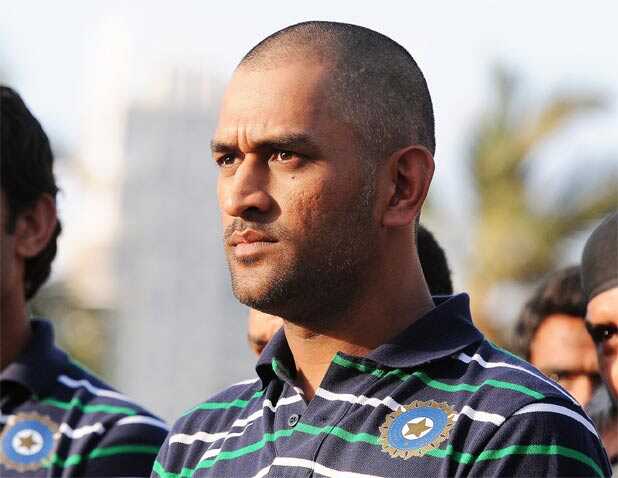 Captain cool Dhoni goes bald