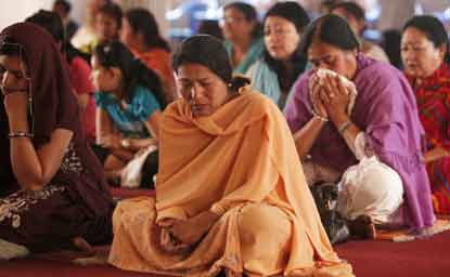 Foreigners visit Puttaparthi for Sai darshan