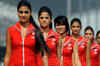 Grid Girls at India's inaugural Formula One Grand Prix