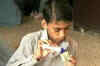 School children educate specially abled kids