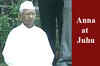 Anna meditates at Juhu ahead of his 3 day fast