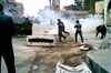 Syria fires nail bombs at protesters
