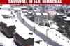 Heavy snowfall wows tourists in northern India