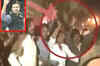 Saif Ali Khan shown black flags in Bhopal